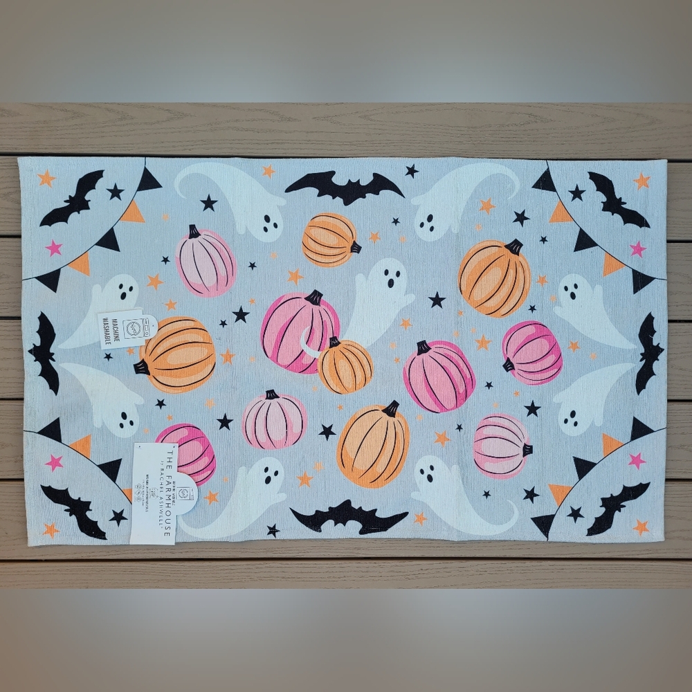 Rachel Ashwell Peek-a-Boo Pumpkin & Ghost Area Rug